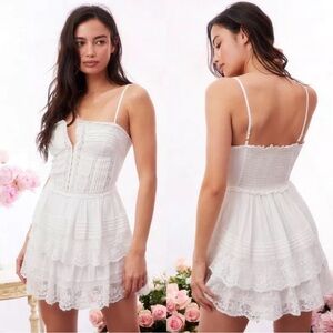 LOVESHACKFANCY True White Nerida Dress